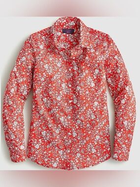 Limited Edition- Slim perfect shirt in Liberty® Summer Blooms print- size 8